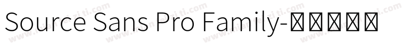 Source Sans Pro Family字体转换